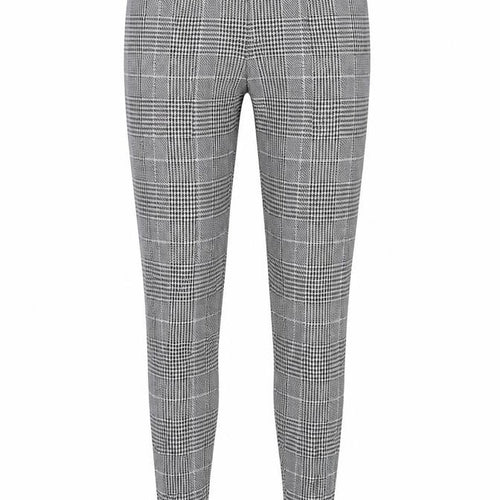 Marks & Spencer Women Grey Check Stirrup Leggings UK 8 Regular