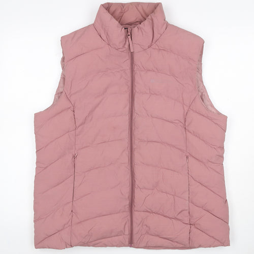 Mountain Warehouse Women Pink UK 18 Quilted Puffer Gilet Bodywarmer