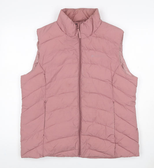 Mountain Warehouse Women Pink UK 18 Quilted Puffer Gilet Bodywarmer