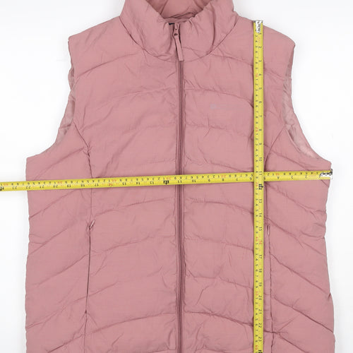 Mountain Warehouse Women Pink UK 18 Quilted Puffer Gilet Bodywarmer