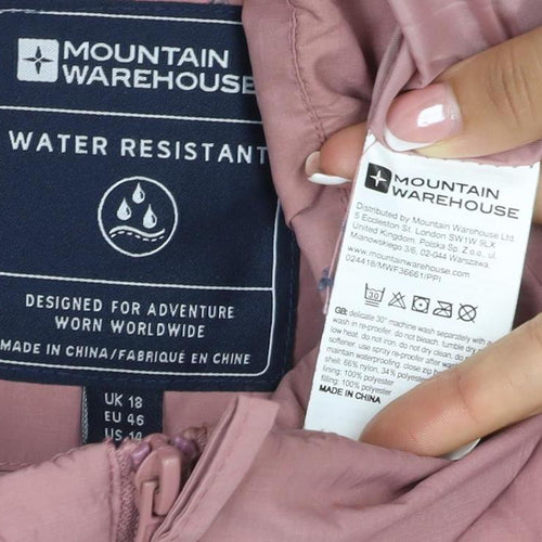 Mountain Warehouse Women Pink UK 18 Quilted Puffer Gilet Bodywarmer