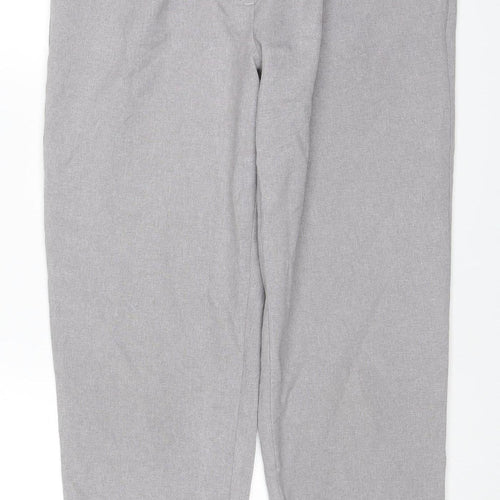 Damart Women’s Grey Size 14 Straight Leg Smart Trousers 29in Waist