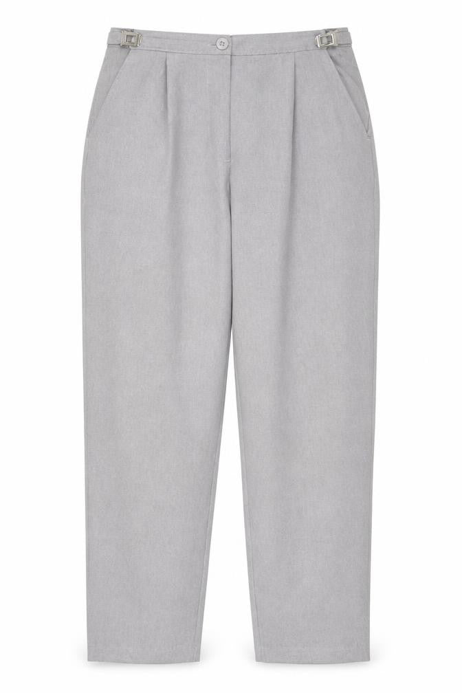 Damart Women’s Grey Size 14 Straight Leg Smart Trousers 29in Waist