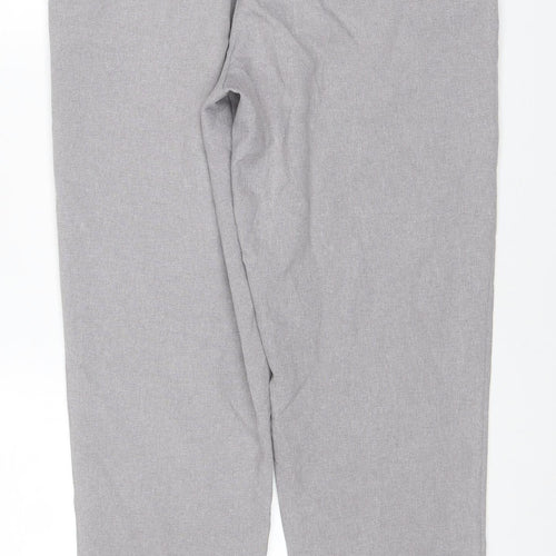Damart Women’s Grey Size 14 Straight Leg Smart Trousers 29in Waist