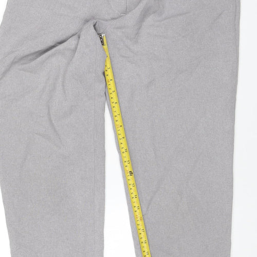 Damart Women’s Grey Size 14 Straight Leg Smart Trousers 29in Waist