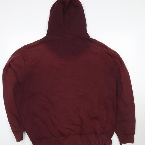 Original Penguin Men’s Red 2XL Full Zip Logo Hoodie