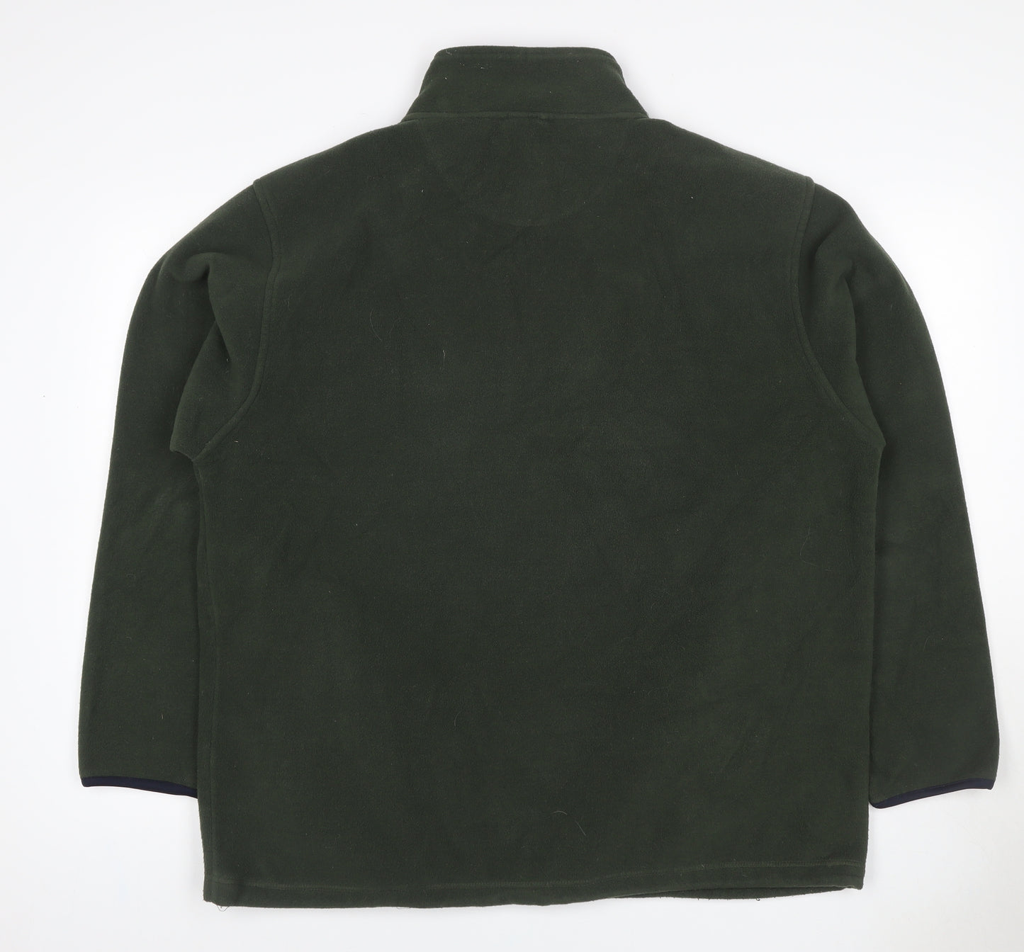 CS Active Performance Men’s Green L 1/4 Zip Fleece Pullover Sweatshirt