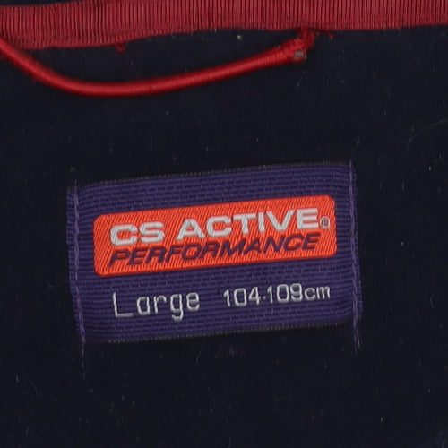 CS Active Performance Men’s Green L 1/4 Zip Fleece Pullover Sweatshirt