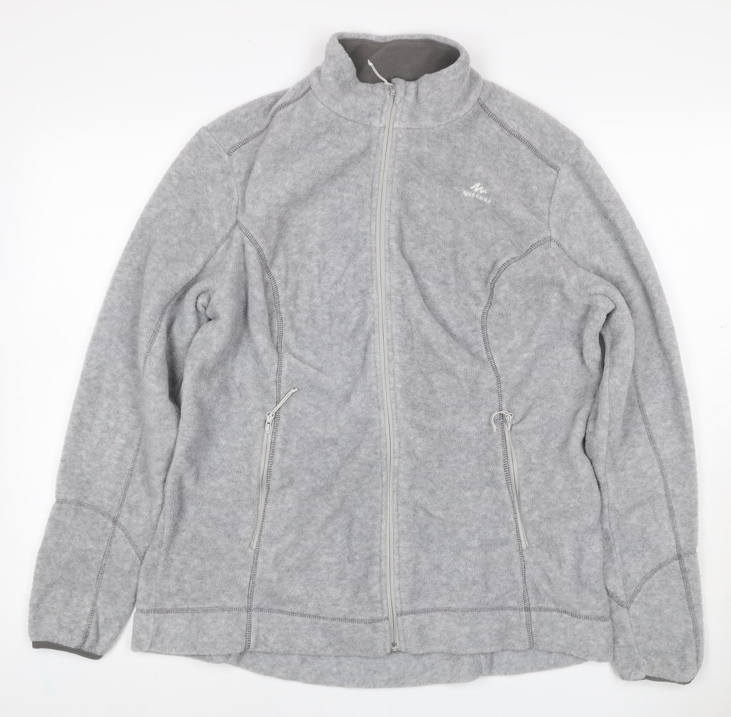 Quechua Women’s Grey 2XL Fleece Full Zip Outdoor Jacket