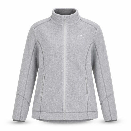 Quechua Women’s Grey 2XL Fleece Full Zip Outdoor Jacket