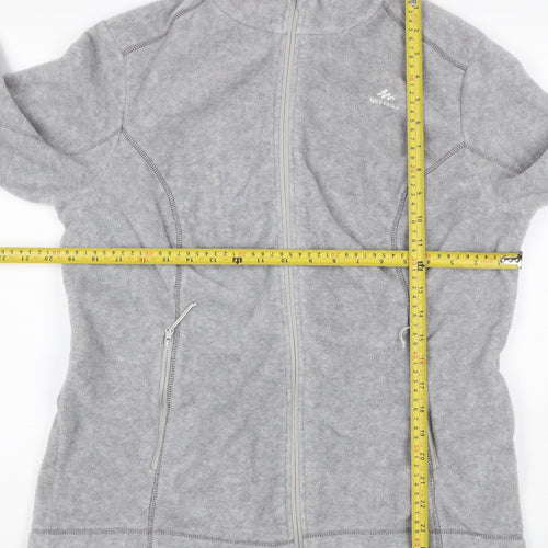 Quechua Women’s Grey 2XL Fleece Full Zip Outdoor Jacket