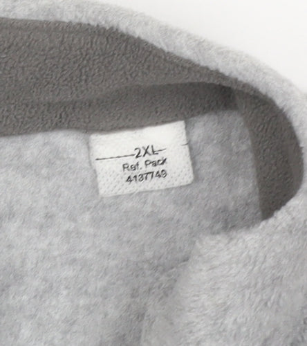 Quechua Women’s Grey 2XL Fleece Full Zip Outdoor Jacket