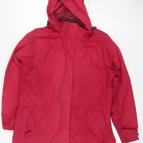 Regatta Women Red UK 14 Hydrafort Waterproof Hooded Rain Jacket