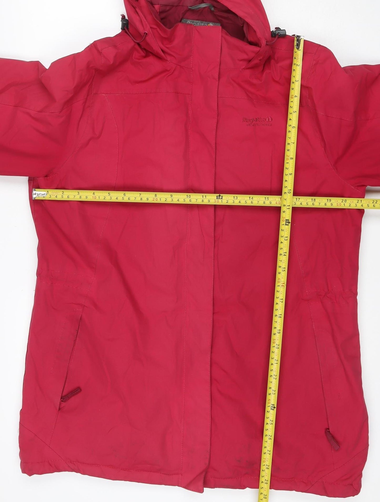 Regatta Women Red UK 14 Hydrafort Waterproof Hooded Rain Jacket