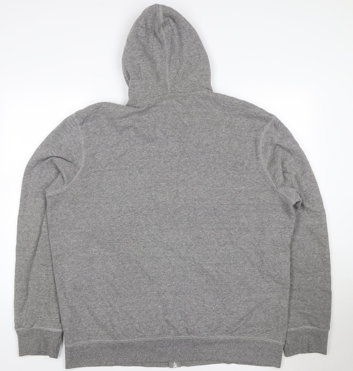 Next Men’s Grey XXL Full Zip Hooded Fleece Hoodie Drawstring Pockets