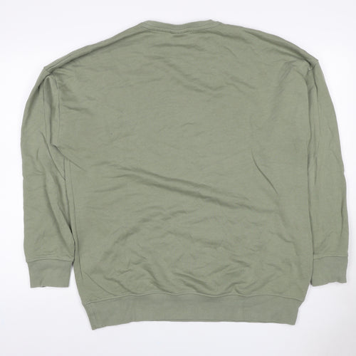 Gymshark Women’s Green L Logo Crew Neck Pullover Sweatshirt