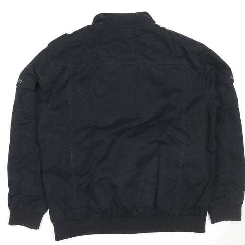 Outdoor Jacket Men's Black 2XL Military Cotton Utility Jacket