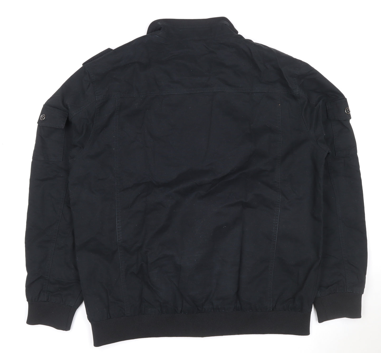 Outdoor Jacket Men's Black 2XL Military Cotton Utility Jacket