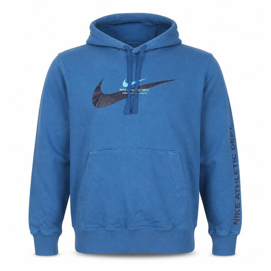 Nike Men’s Blue S Pullover Hoodie Athletic Dept Logo Graphic