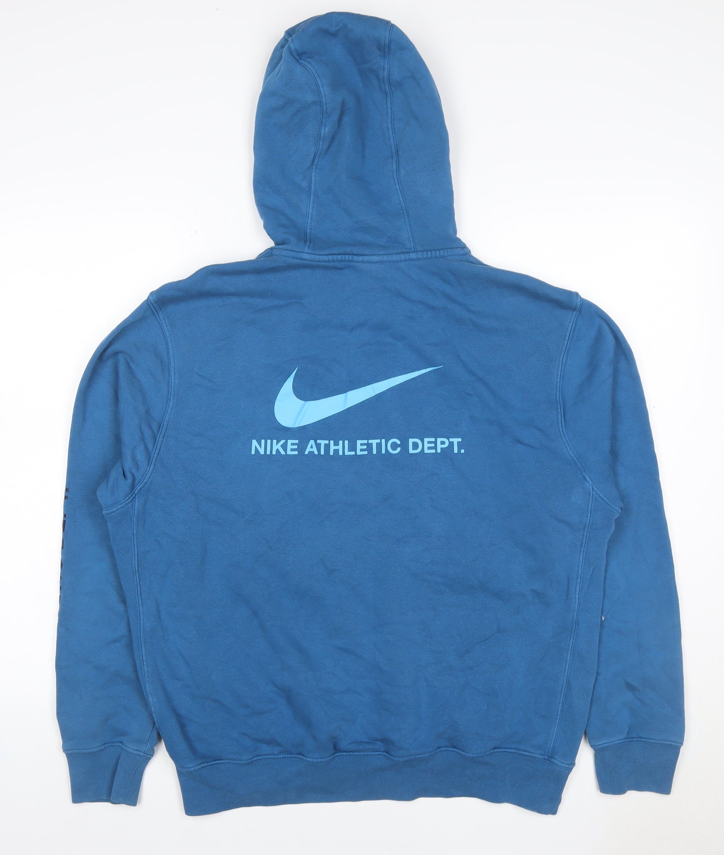 Nike Men’s Blue S Pullover Hoodie Athletic Dept Logo Graphic