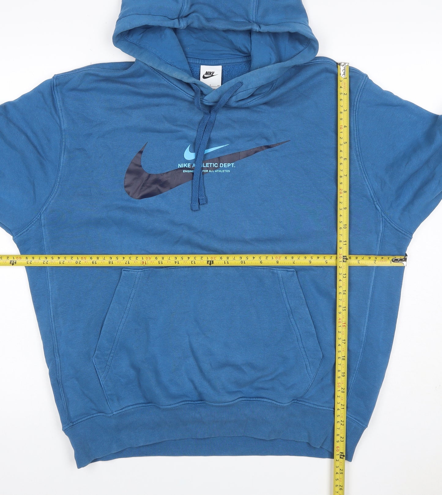 Nike Men’s Blue S Pullover Hoodie Athletic Dept Logo Graphic