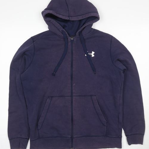 Under Armour Men’s Blue M Full Zip Hooded Fleece Sports Hoodie
