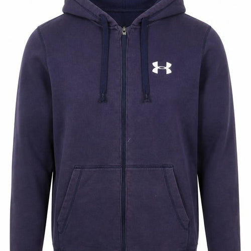 Under Armour Men’s Blue M Full Zip Hooded Fleece Sports Hoodie