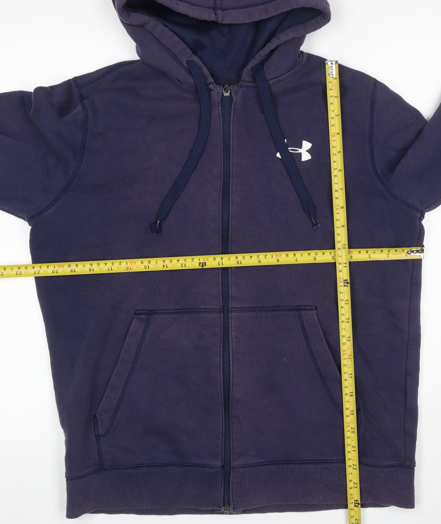 Under Armour Men’s Blue M Full Zip Hooded Fleece Sports Hoodie