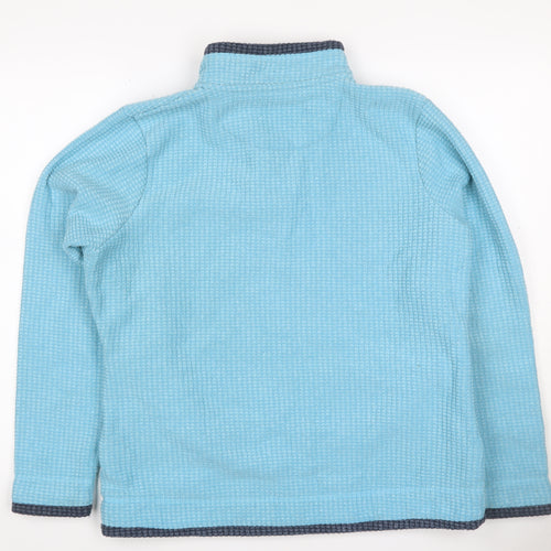 Weird Fish Women Blue Size 14 1/4 Zip Fleece Sweatshirt