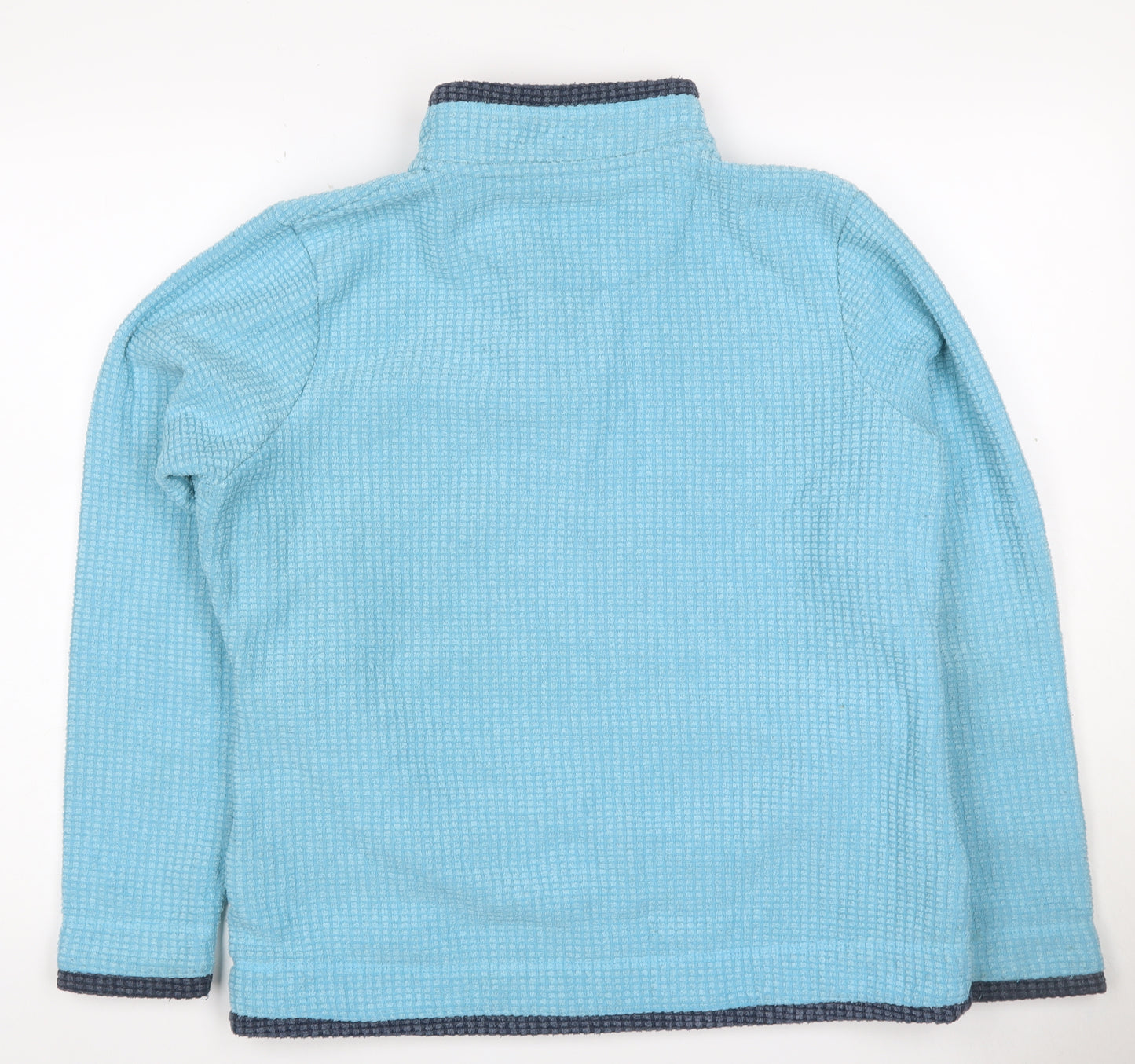 Weird Fish Women Blue Size 14 1/4 Zip Fleece Sweatshirt