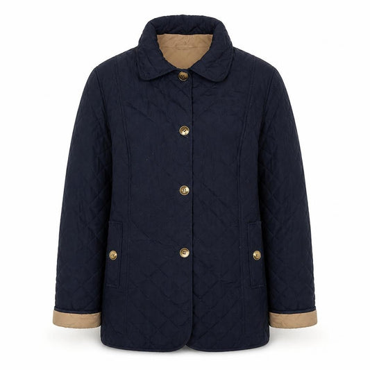 M&S Women’s Navy UK 14 Quilted Mid-Length Padded Coat Classic
