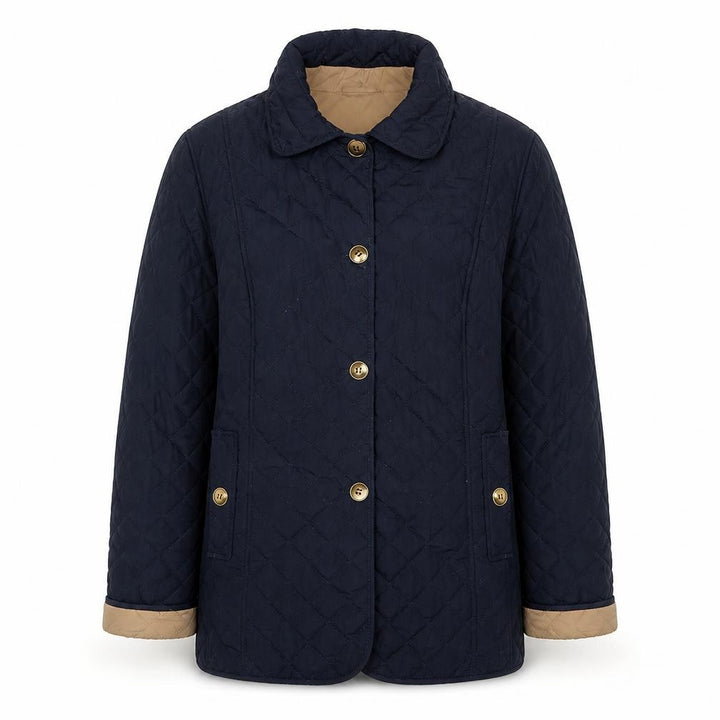 M&S Women’s Navy UK 14 Quilted Mid-Length Padded Coat Classic