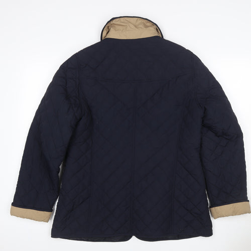 M&S Women’s Navy UK 14 Quilted Mid-Length Padded Coat Classic