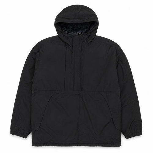 Moto Men's Black L Hooded Padded Anorak Jacket 1/4 Zip