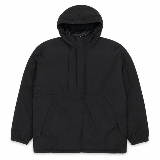 Moto Men's Black L Hooded Padded Anorak Jacket 1/4 Zip