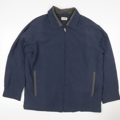 Carabou Men’s Blue Size L Full Zip Collared Basic Jacket