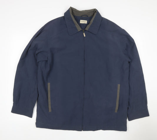 Carabou Men’s Blue Size L Full Zip Collared Basic Jacket
