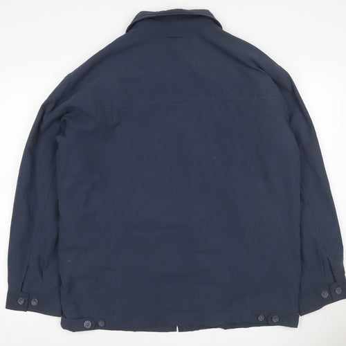 Carabou Men’s Blue Size L Full Zip Collared Basic Jacket