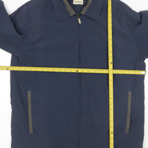 Carabou Men’s Blue Size L Full Zip Collared Basic Jacket