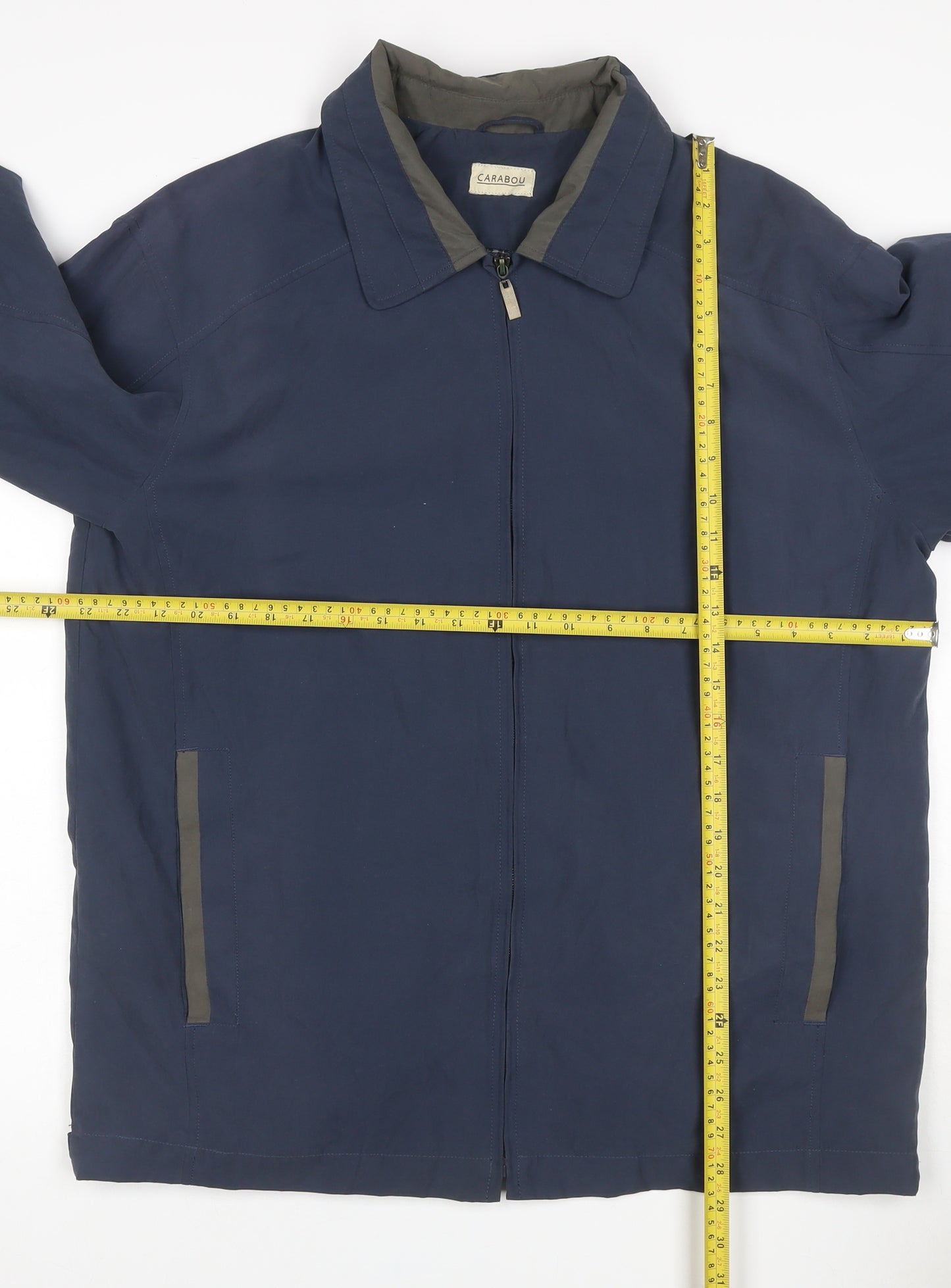 Carabou Men’s Blue Size L Full Zip Collared Basic Jacket