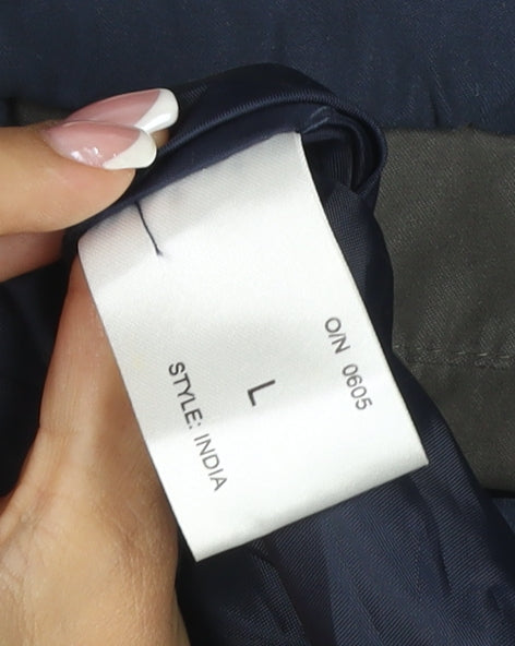 Carabou Men’s Blue Size L Full Zip Collared Basic Jacket