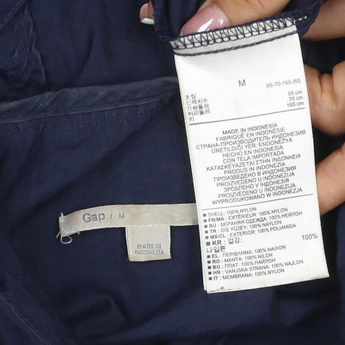 GAP Women's Navy Blue M Hooded Parka Jacket Utility Full Zip
