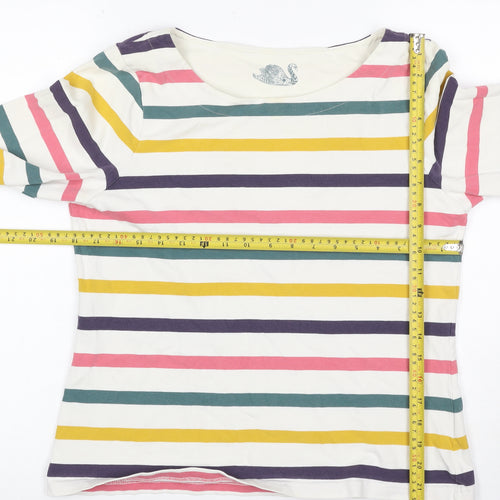 Mistral Women’s Multicoloured UK 12 Striped Jersey Long Sleeve T-Shirt
