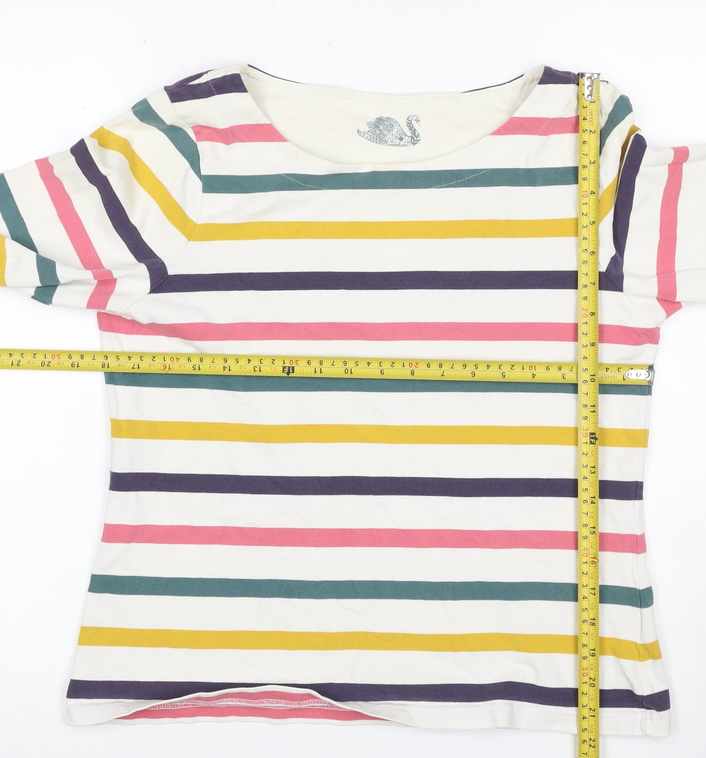 Mistral Women’s Multicoloured UK 12 Striped Jersey Long Sleeve T-Shirt