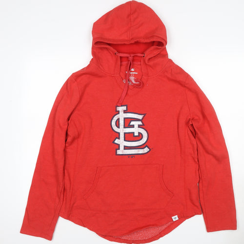 Fanatics Women Red L St Louis Cardinals MLB Pullover Hoodie