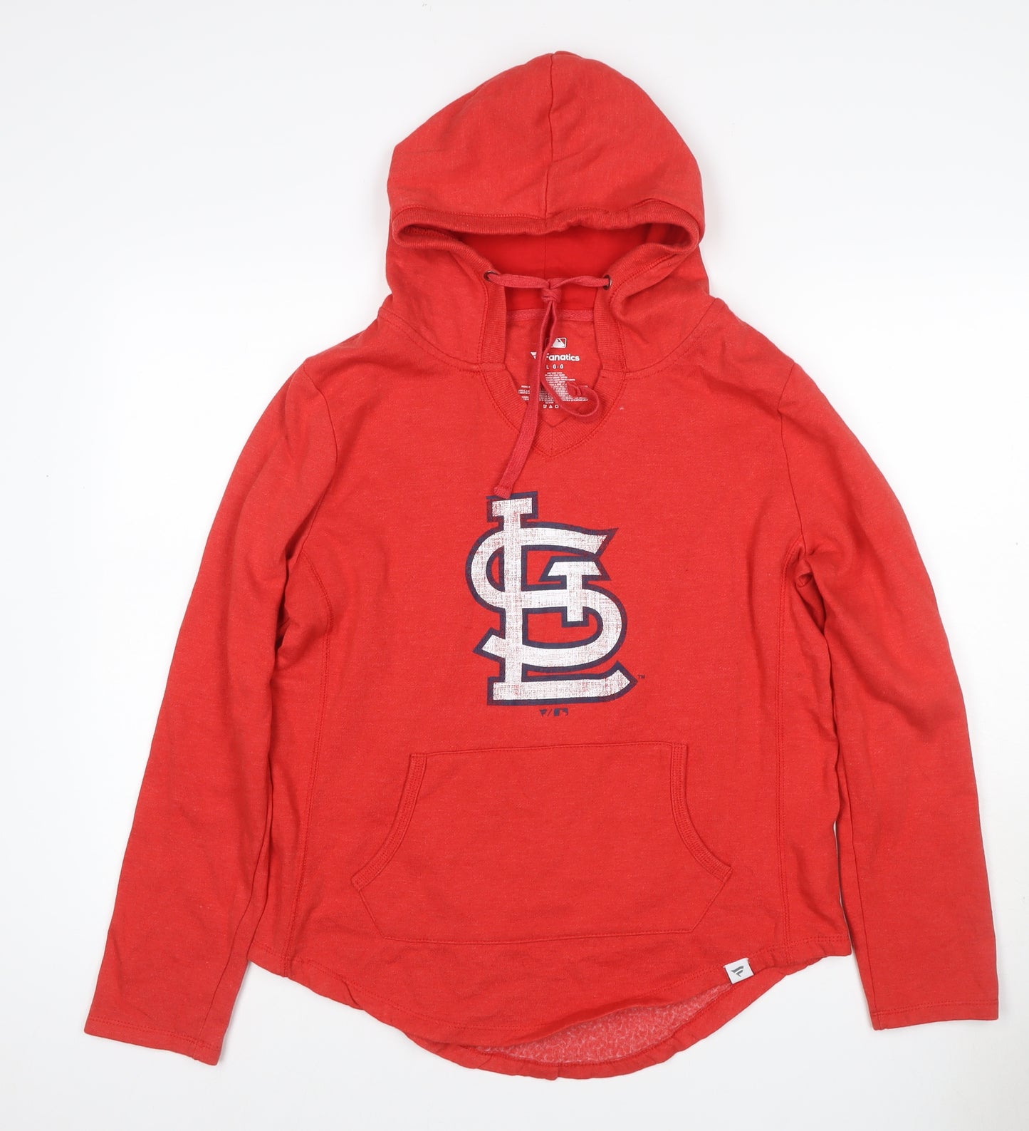 Fanatics Women Red L St Louis Cardinals MLB Pullover Hoodie