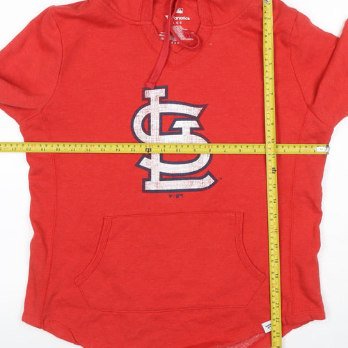 Fanatics Women Red L St Louis Cardinals MLB Pullover Hoodie