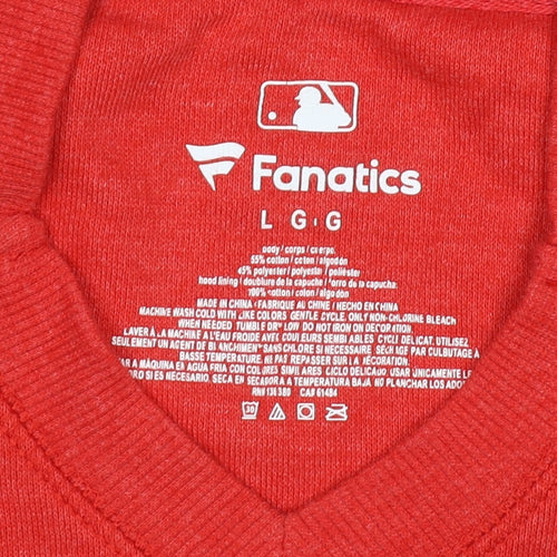 Fanatics Women Red L St Louis Cardinals MLB Pullover Hoodie