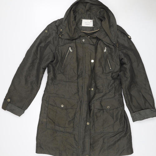 Per Una Women’s Green UK 14 Hooded Utility Parka Jacket