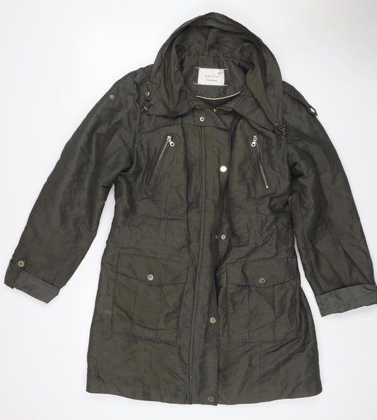 Per Una Women’s Green UK 14 Hooded Utility Parka Jacket